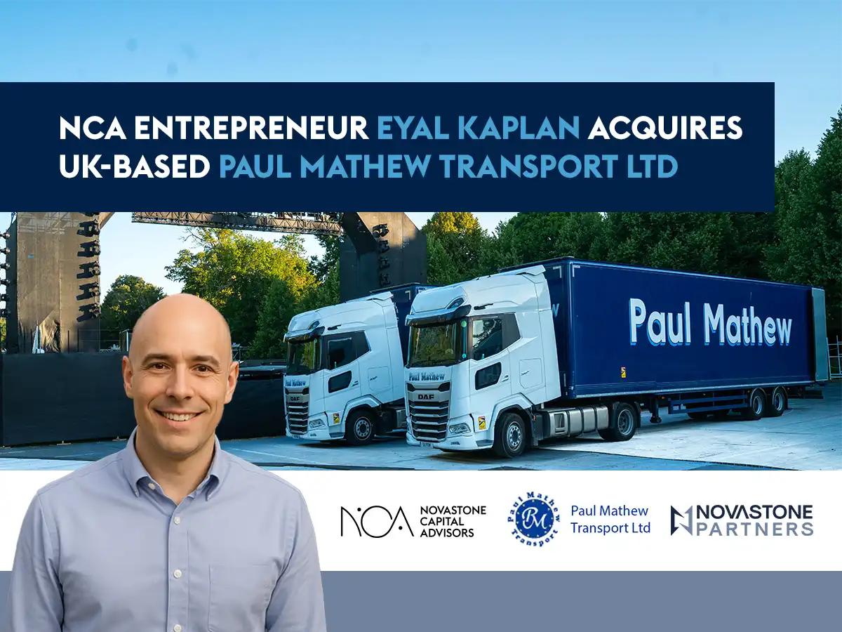 Novastone Partners congratulates Eyal Kaplan and Novastone Capital Advisors on the acquisition of Paul Mathew Transport Ltd.