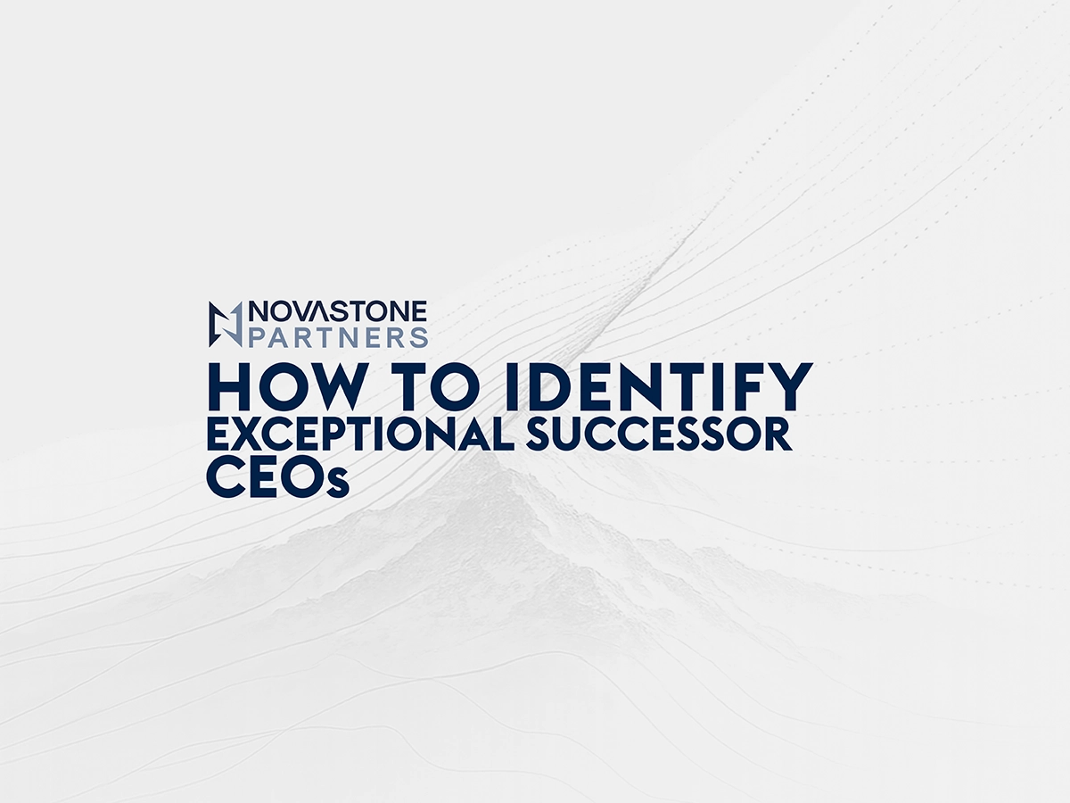 How to identify exceptional successor CEOs