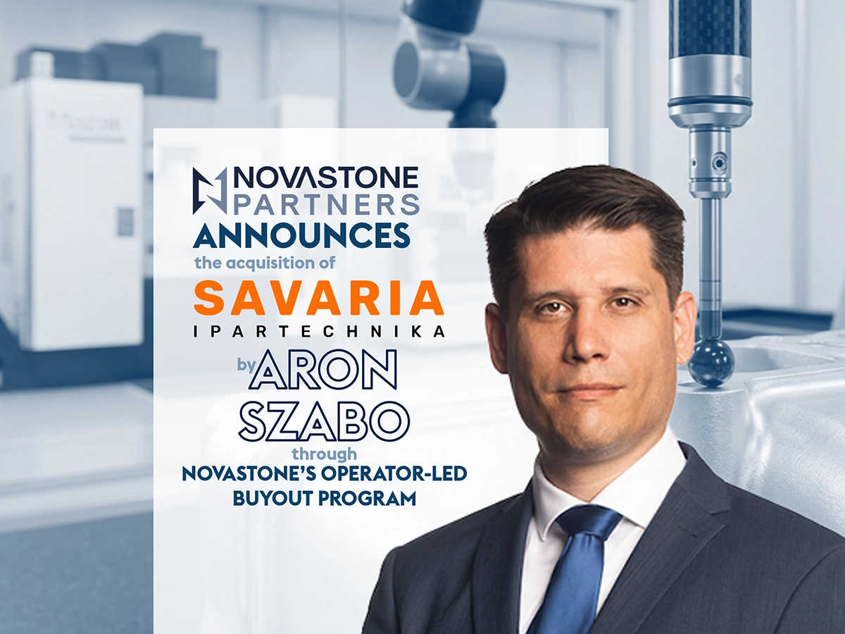 Novastone Partners completes acquisition of Savaria Ipartechnika Kft. marking its second transaction in Hungary