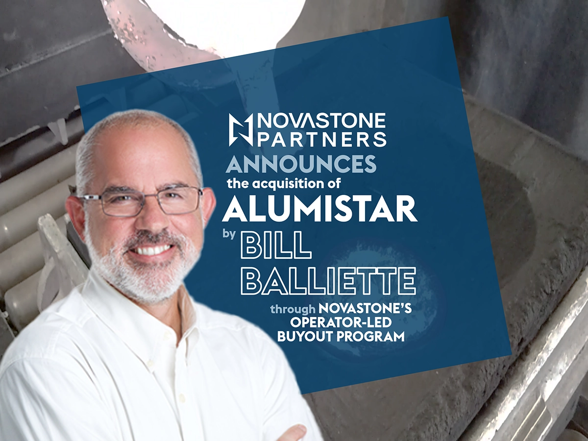 Novastone announces acquisition of Alumistar, parent company of Pacific Cast Products and Performance Aluminum Products